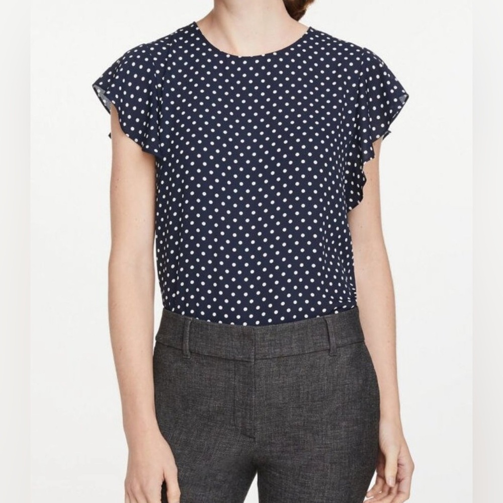 Ann Taylor Factory Polka‎ Dot Blouse